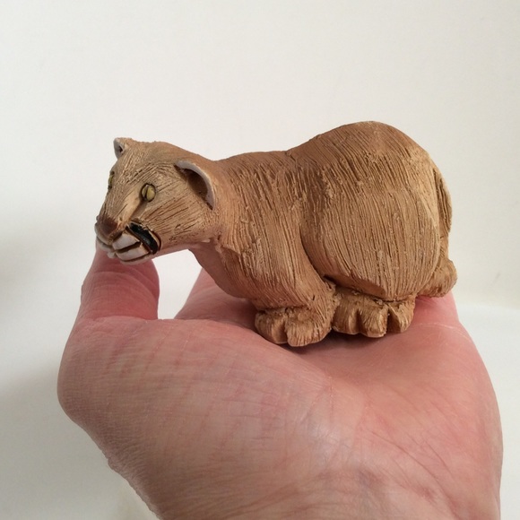 Vintage hand sculpted in Uruguay cougar - Picture 6 of 7